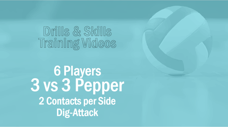 3 on 3 Pepper - 2 Contacts - (Dig-Attack)
