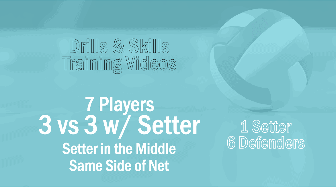 3 vs 3 w/Setter in the Middle