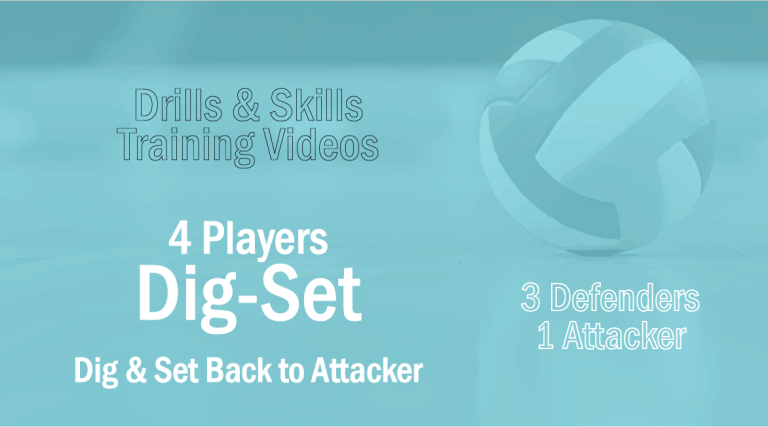 3 Defenders Dig And Set The Ball Back To The Attacker