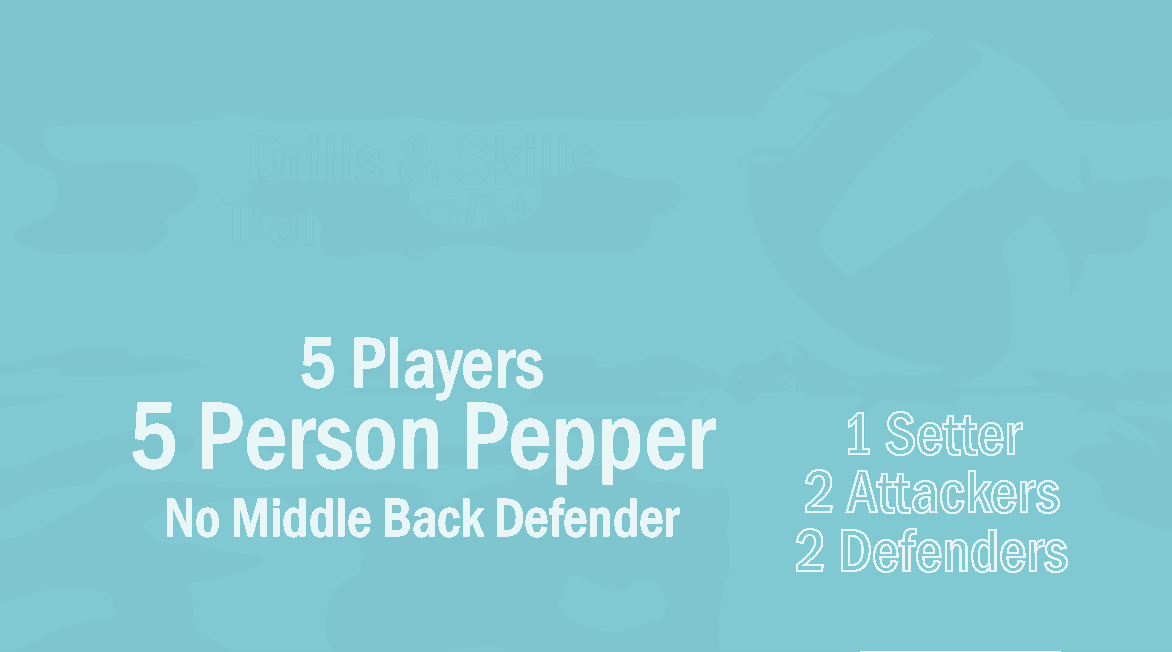 5 Person Pepper- Setter in Middle Front w/No Middle Back